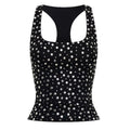 Studded Racerback Fitted Crop Tank