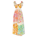 Floral Twist-Front Cutout Dress