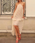Asymmetric Paneled Cami Dress