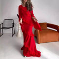 Tiered Ruffle Evening Gown