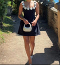 Beaded Strappy Fitted Mini Dress