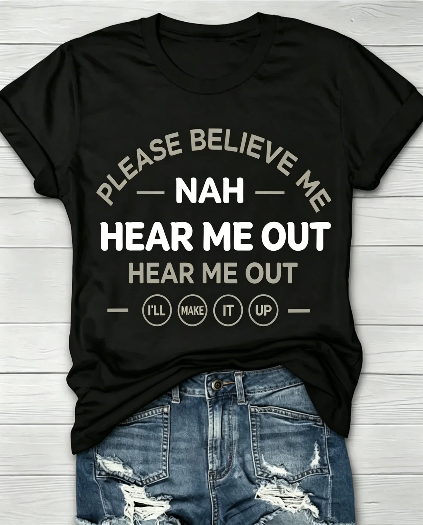 Fun Pattern Crew Neck Short Sleeve T-Shirt