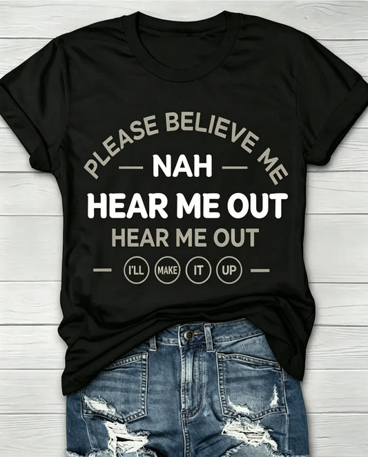 Fun Pattern Crew Neck Short Sleeve T-Shirt