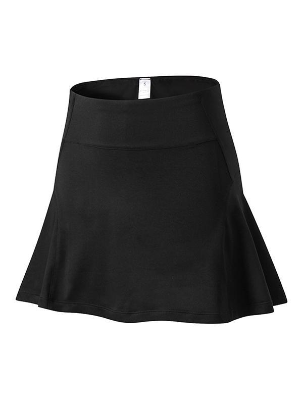 Solid Color Quick Dry Culottes Sports Shorts