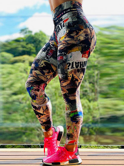 High Waist Hip Bottomed Fitness Pants Leggings