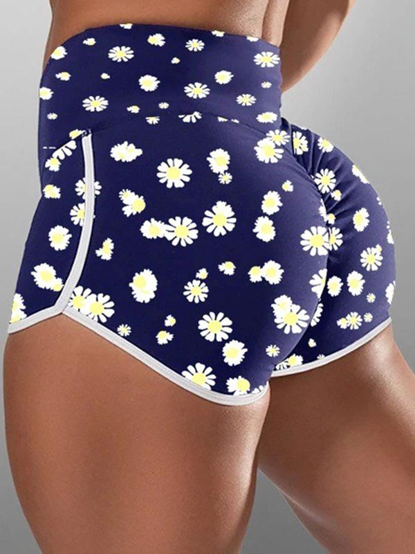 Fashion Wrap Printed Shorts