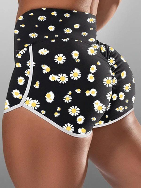 Fashion Wrap Printed Shorts