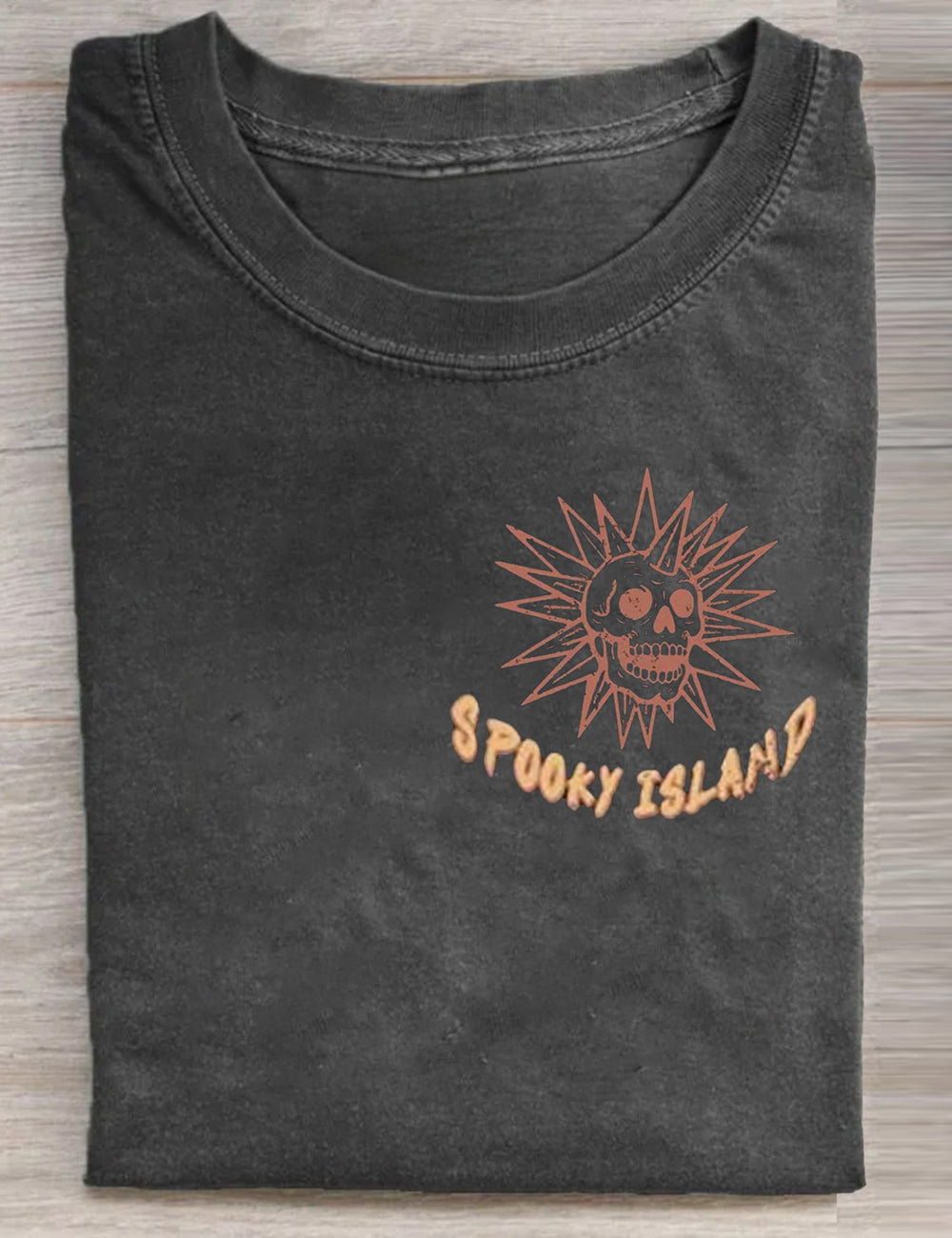 Spooky Island Retro Halloween Movie T-Shirt