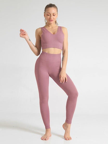 Wrap Solid High Waist Yoga Suits