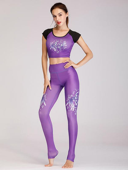 Soft Printed Yoga Suits