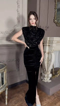 Sexy Sleeveless Stitching Party Dress