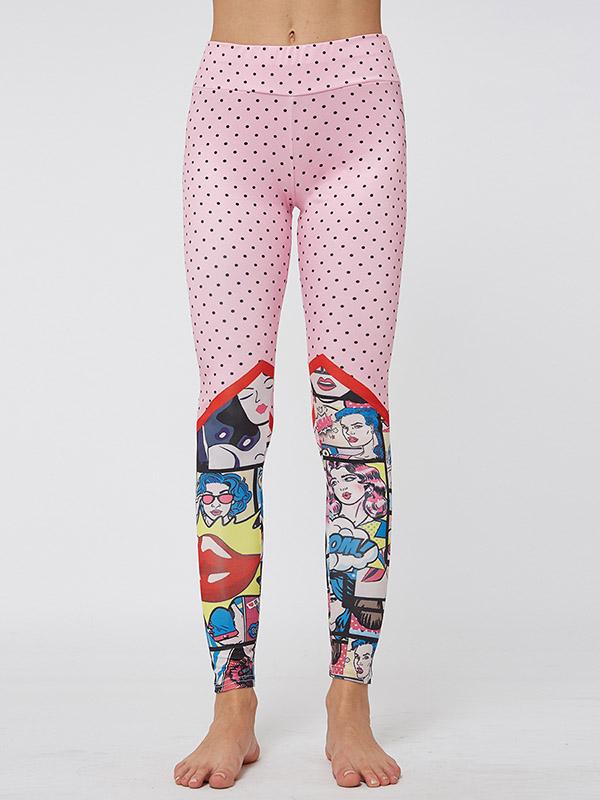 Cartoon Printed Fitness Leggings