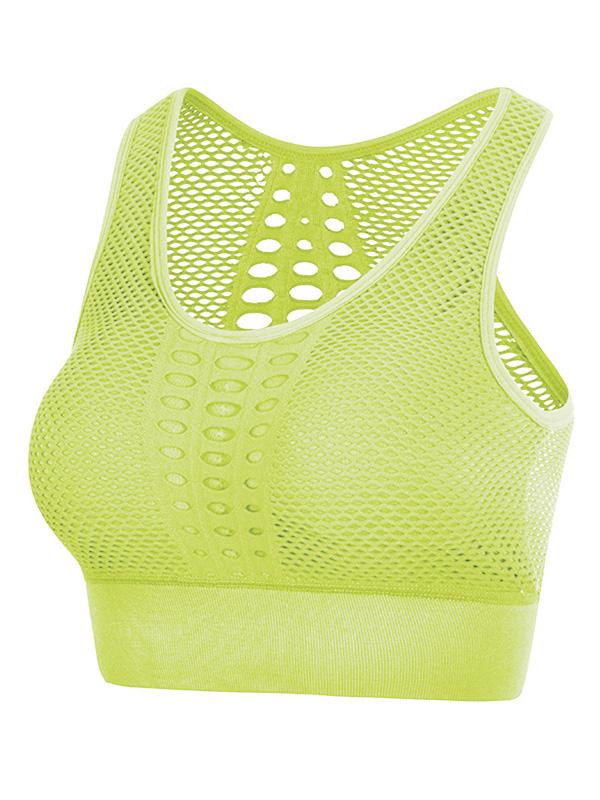 Solid Hollow Quick Dry Sports Bra