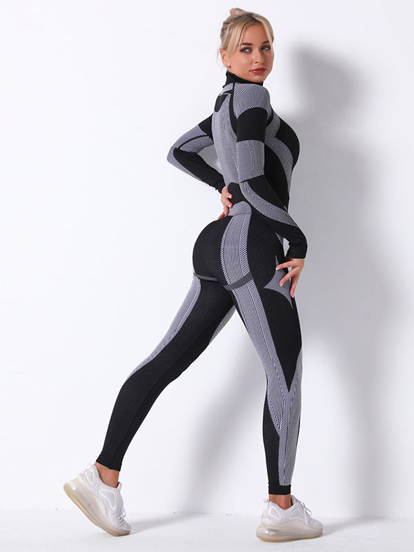 Seamless Knitting Breathable Tight Fitting Tight Fitting Gym Suit