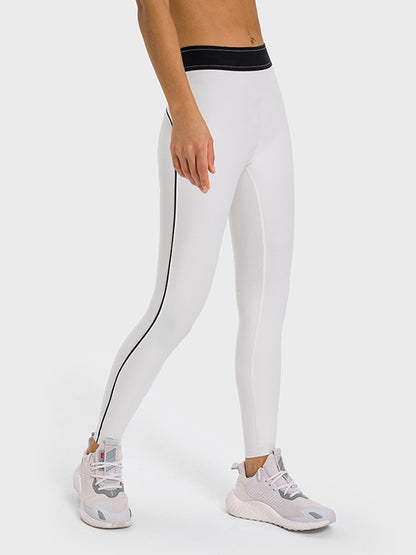 Skinny Leg Wrap Contrast Color Leggings