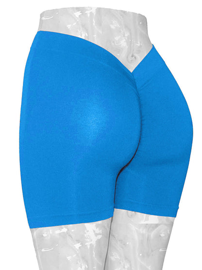 Butt Lifter Skinny Yoga Bottoms Solid Color Shorts