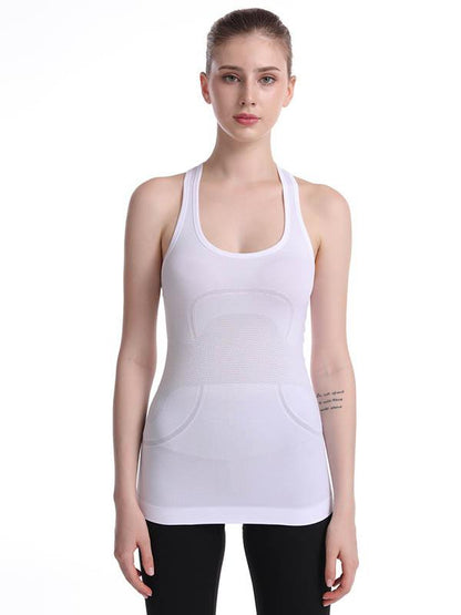 Seamless Solid Color Breathable Sports Vest Top