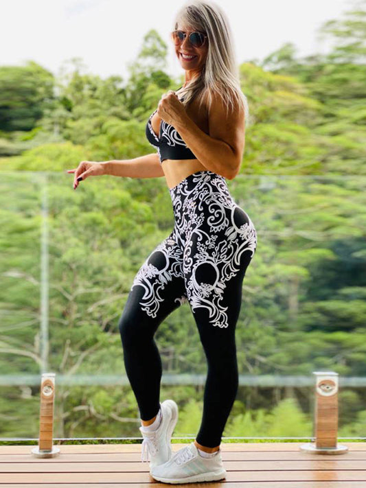 Printed Sports Running Tight Yoga Leggings