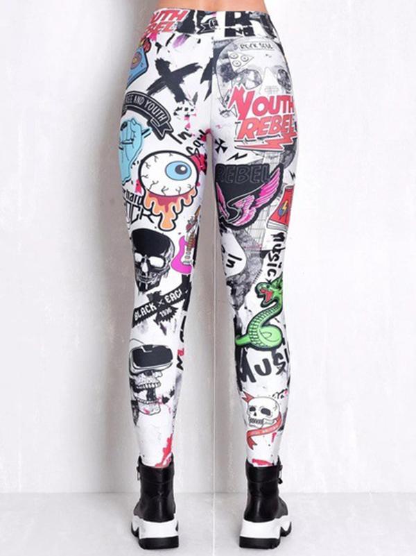 Fashion Printed Wrap Sports Leggings