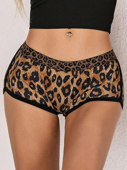 Wrap Leopard Sports Shorts