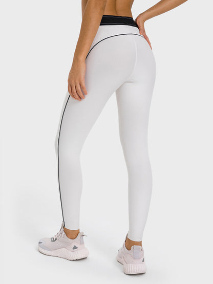 Skinny Leg Wrap Contrast Color Leggings