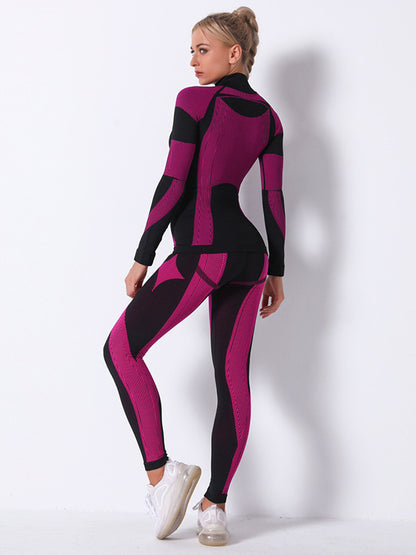 Seamless Knitting Breathable Tight Fitting Tight Fitting Gym Suit