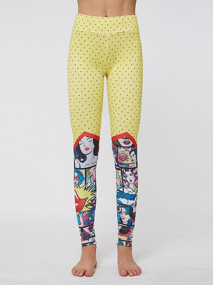 Cartoon Printed Fitness Leggings