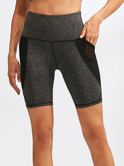 Wrap Sweat-Absorbent High-Waisted Sports Shorts