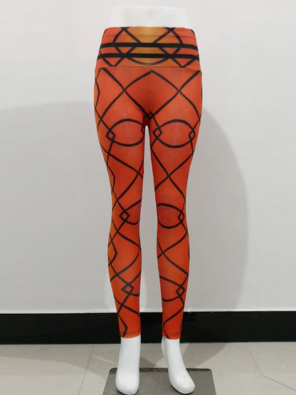 Basketball Digital Printed High Waist Yoga Leggings