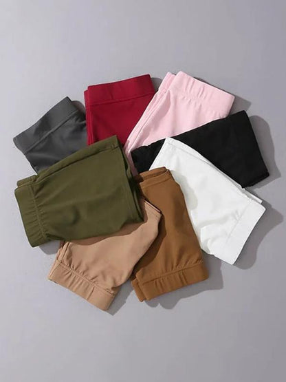 Casual Wrap Solid Sports Shorts Bottoms