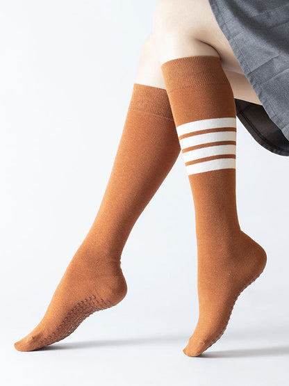 Striped Athletic Knee High Socks