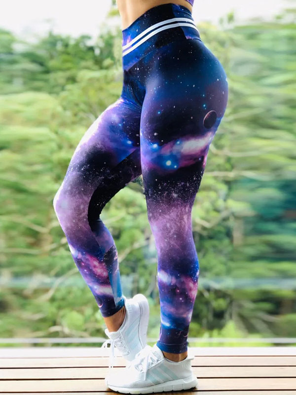 Starlit High-Waisted Quick Dry Flexible Running Leggings