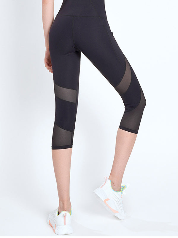 Wrap High-Waisted Solid Color Split-Joint Leggings