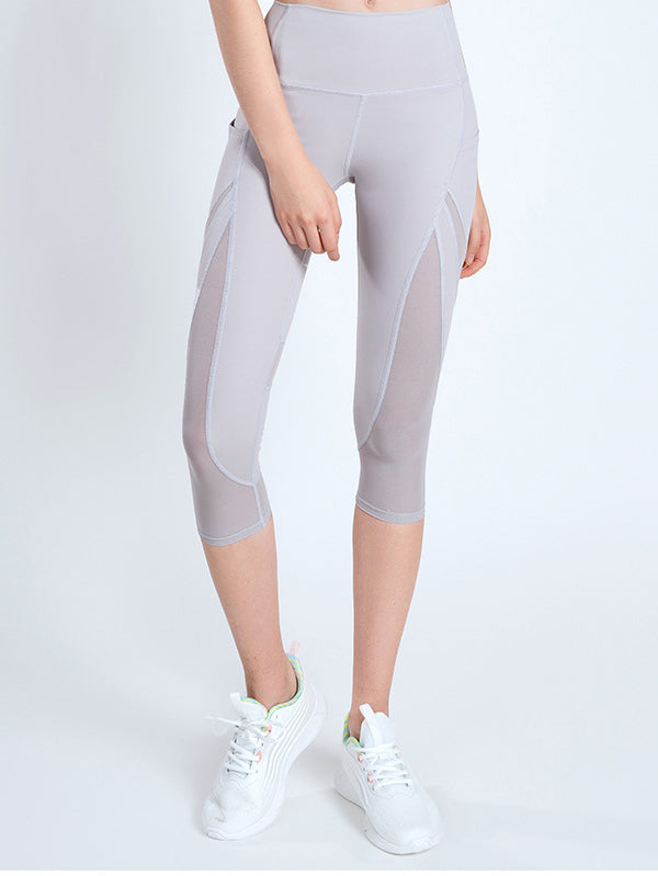 Wrap High-Waisted Solid Color Split-Joint Leggings