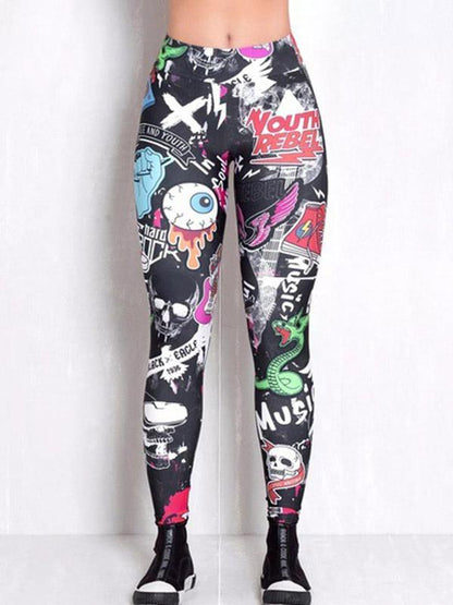 Fashion Printed Wrap Sports Leggings