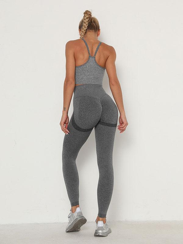 Wrap Solid Absorb Sweat Yoga Suits