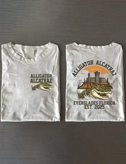 Alligator Alcatraz Everglades Florida Est 2025 T-Shirt