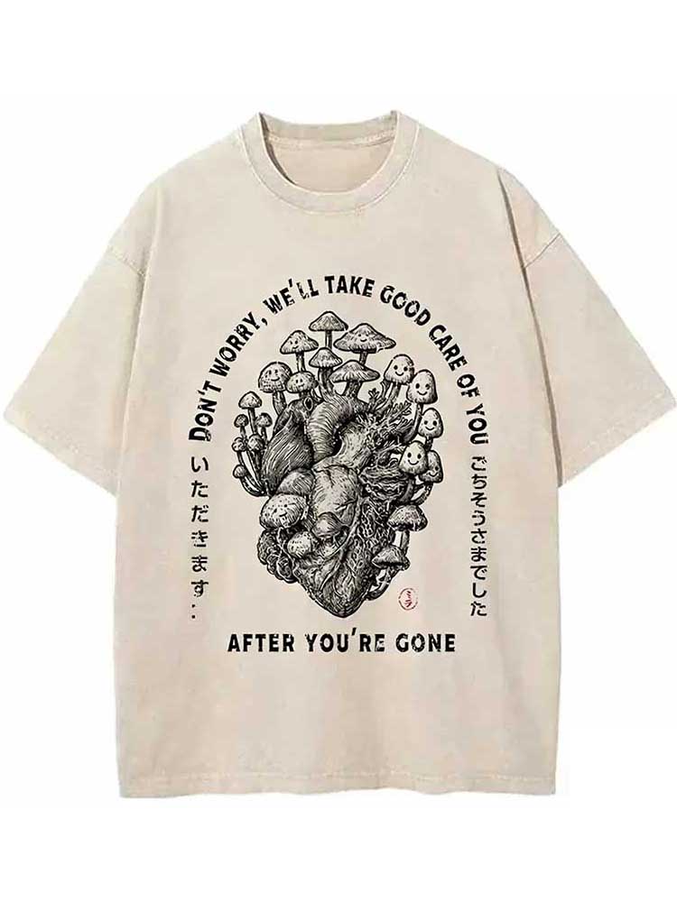 Thank You For The Meal-mushroom Washed T-shirt