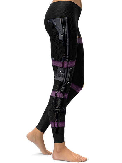 Equipped Digital Printing Tight Empire Yoga Leggings