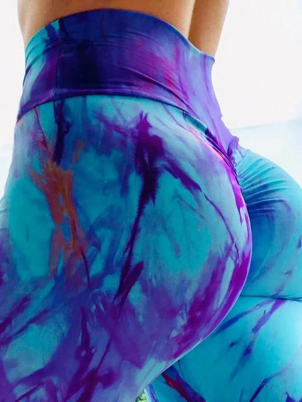 Fashion Tie-Dyed High-Waisted Leggings