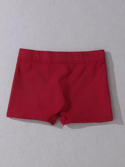 Casual Wrap Solid Sports Shorts Bottoms