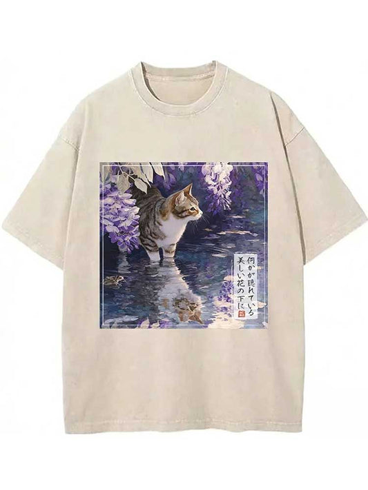 The Secrets Of Wisteria Blooms Washed T-shirt
