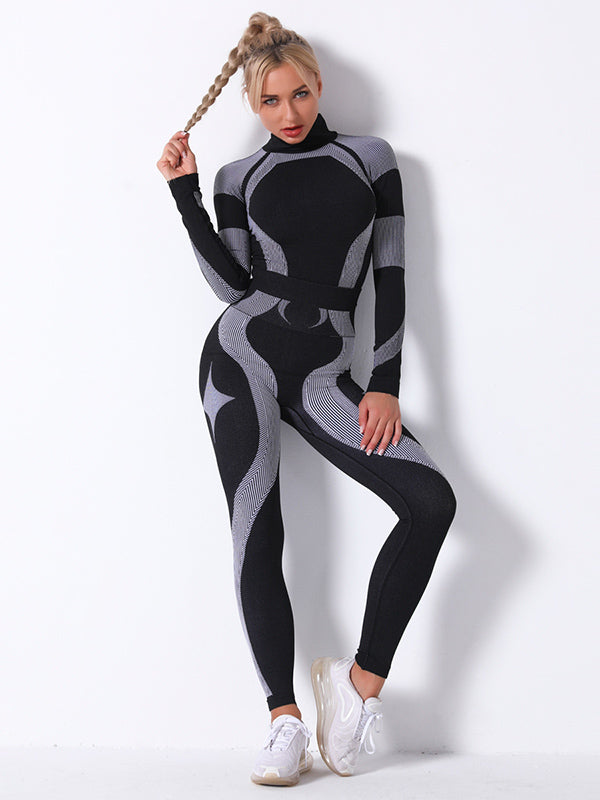 Seamless Knitting Breathable Tight Fitting Tight Fitting Gym Suit