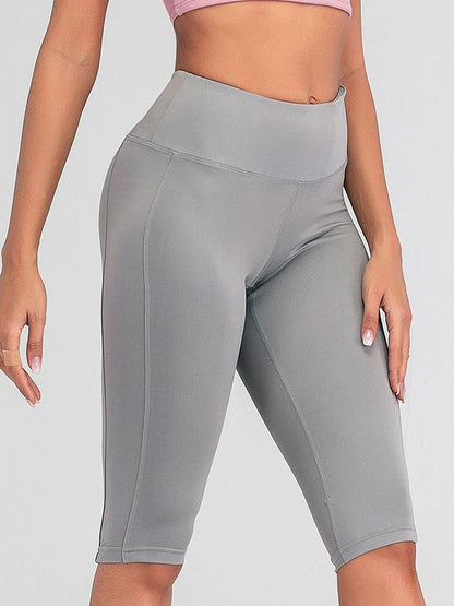 Wrap Solid Sports Shorts Leggings