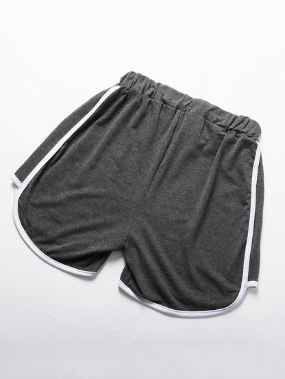 Casual Letters Printed Contract Color Sports Shorts