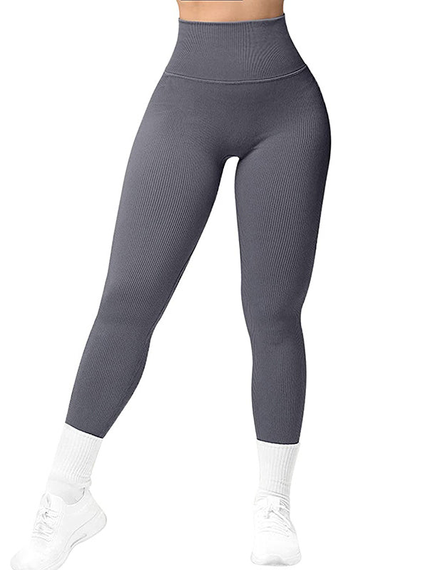 Wrap High-Waisted Solid Color Leggings