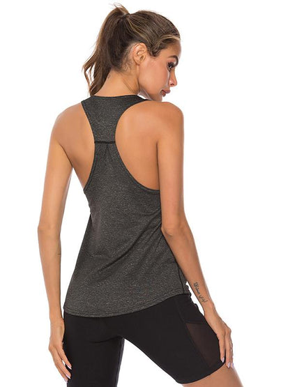 Casual Loose Breathable Solid Color Tanks