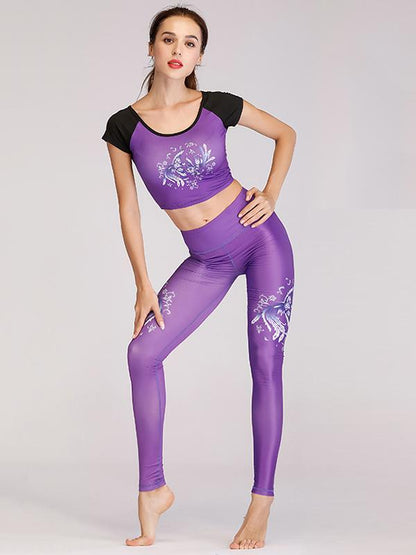 Soft Printed Yoga Suits