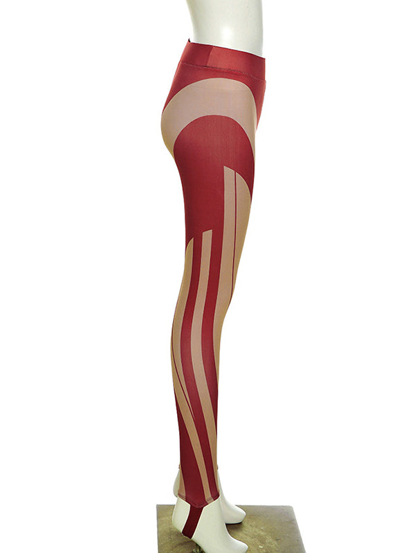 Make It Up Contrast Color High-Waisted Wrap Leggings