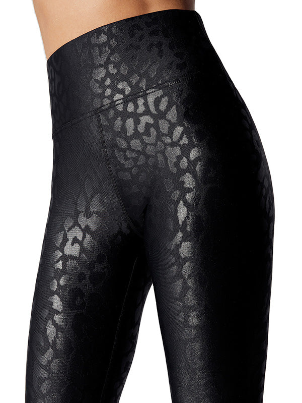 High-Waisted Leopard Wrap Slim Yoga Leggings